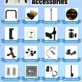 Overhead 360 Photo Booth w/ LEDs Compatible 3D 360 Video Booth Prix Plataforma Glass Accessories - Event Venture Supply