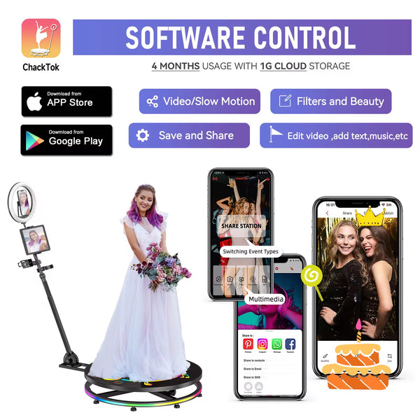 360 Photo Booth 39 inches - Event Venture Supply