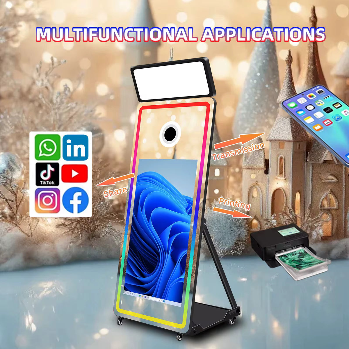 65” Magic Mirror Photo Booth
