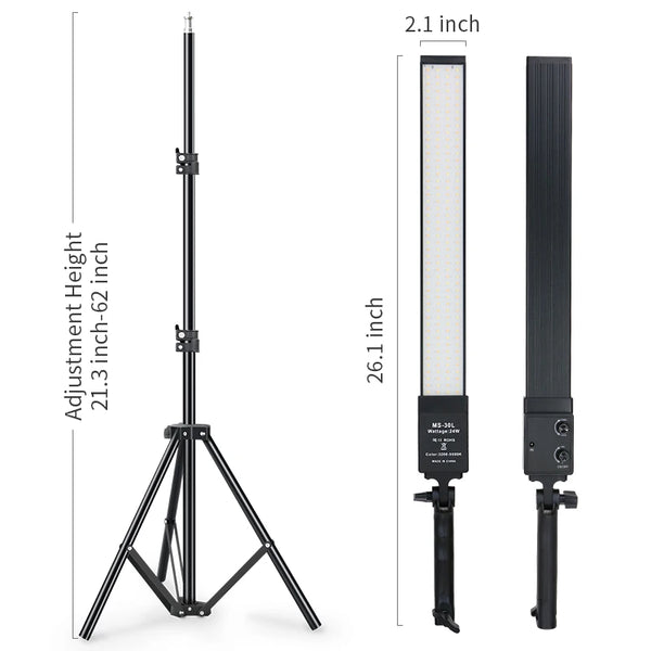 40CM LED Light Photography Studio LED Lighting Kit Adjustable Light with Light Stand Tripod Photographic Video Fill Light